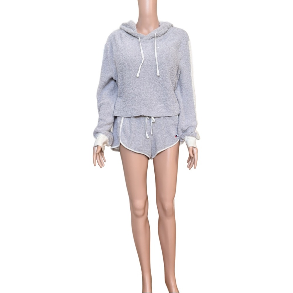 Champion Cozy and Soft Gray Hooded Lounge Set - Picture 3 of 4